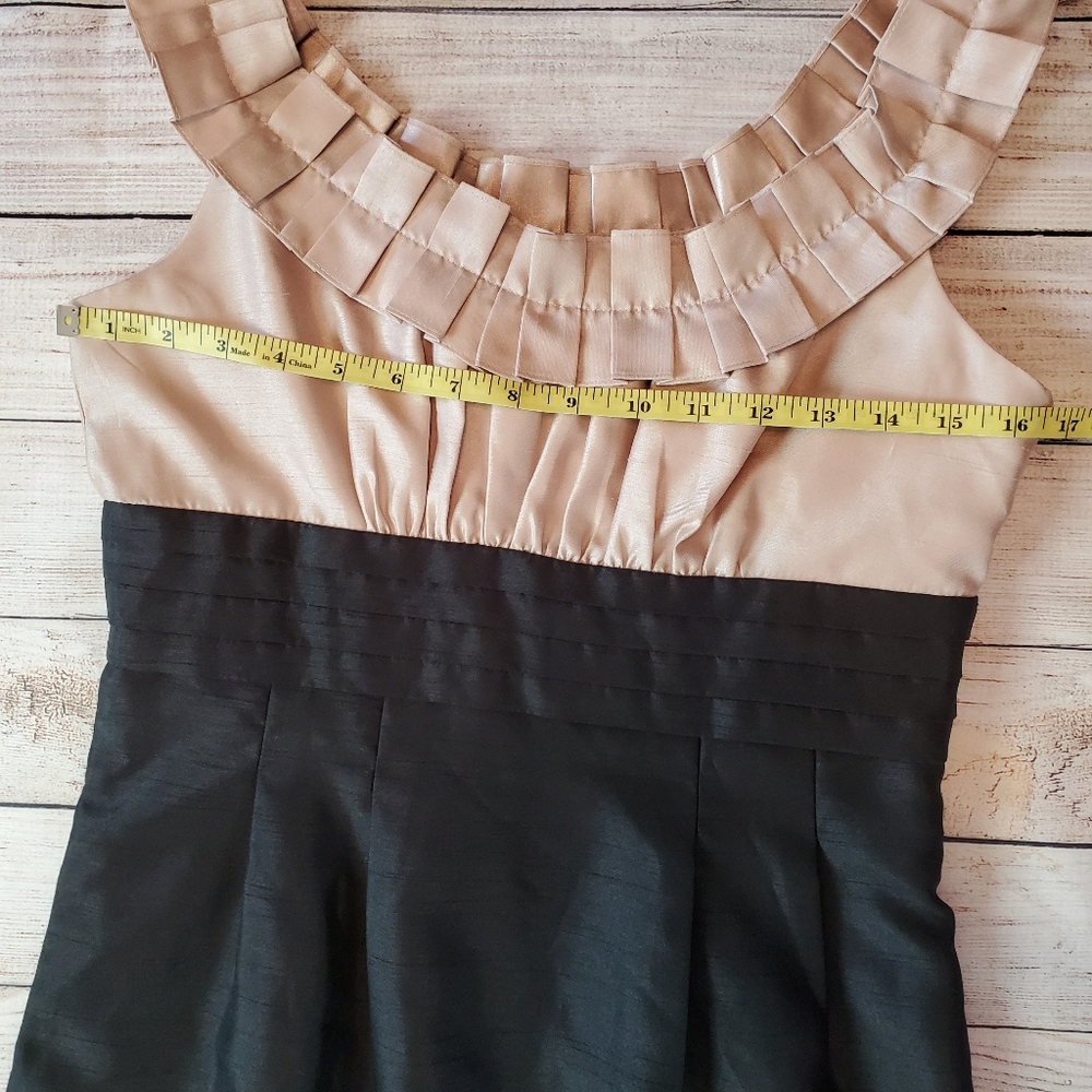 Jessica Howard black and tan cocktail dress - Picture 5 of 6